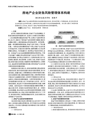 房地產(chǎn)企業(yè)財務(wù)風(fēng)險管理體系構(gòu)建(PDF X頁)
